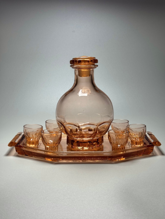 Art Deco French Liqueur Set