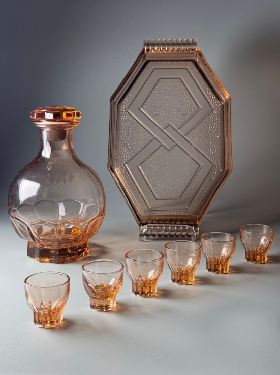 Art Deco French Liqueur Set in gallery