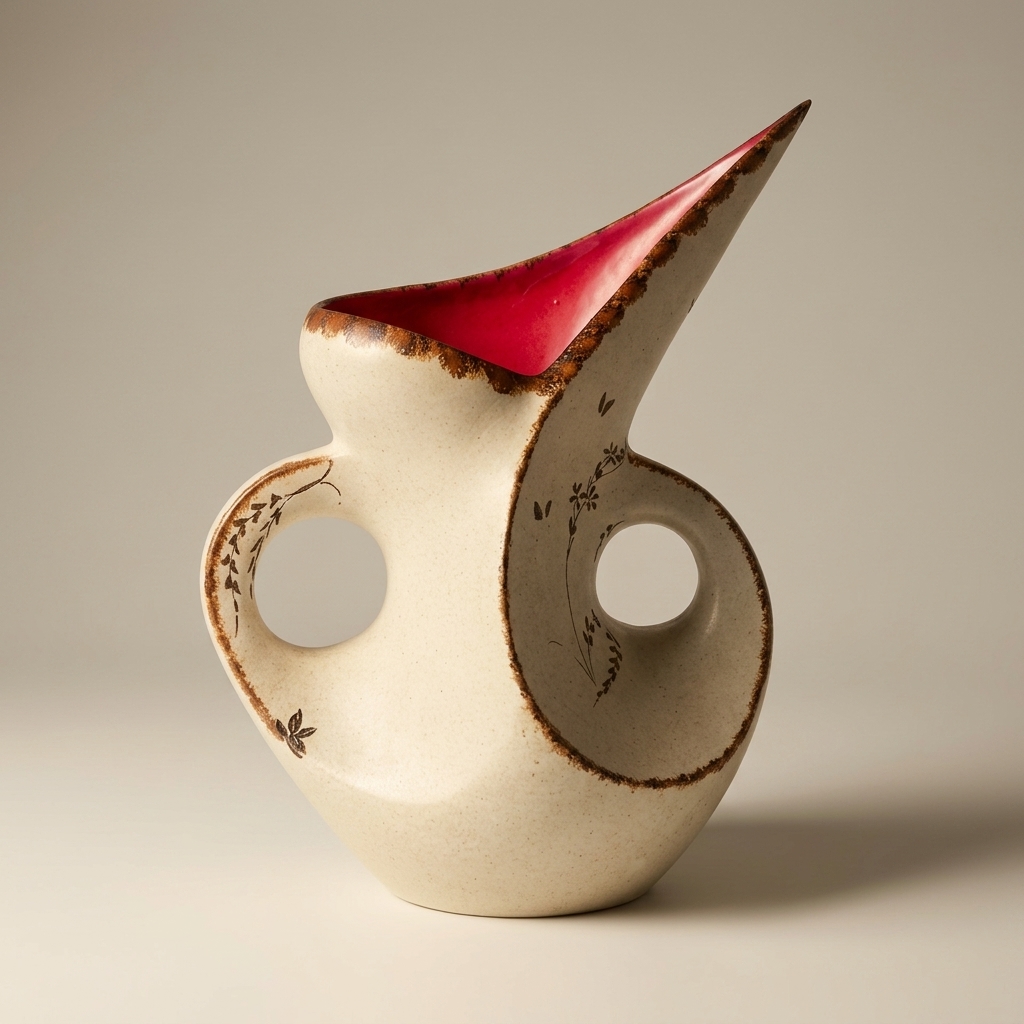 Bruno Dose Pitcher — French Mid-Century Studio Ceramic
