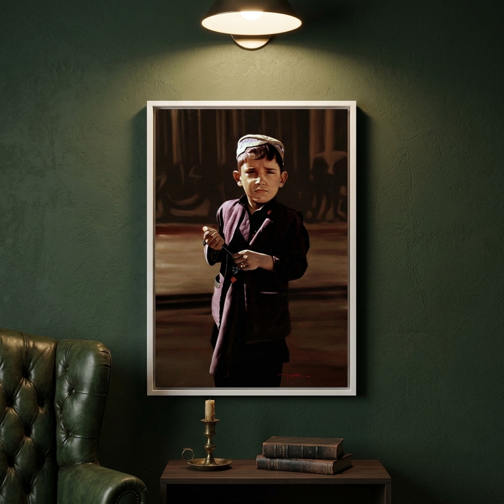 Pickpocket in gallery