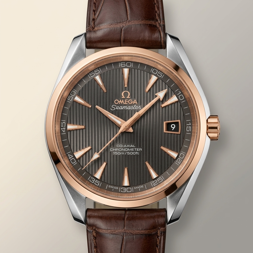 Omega Seamaster Aqua Terra 150M Co-Axial Chronometer — Steel & Rose Gold, 2012
