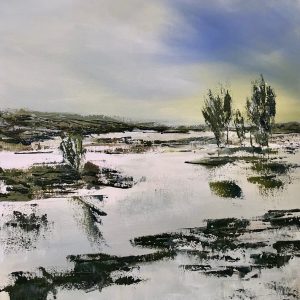 'The Snow has arrived' 50x50 cm Acrylic on Canvas