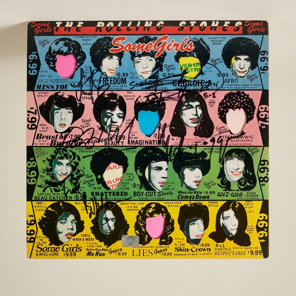 The Rolling Stones — Some Girls, Band-Signed LP Cover (AAS Authenticated)